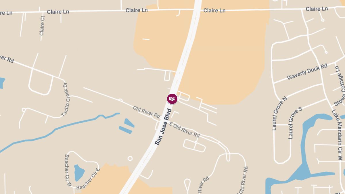 Serious Injury in Crash on San Jose Blvd Near Claire Ln & I-295