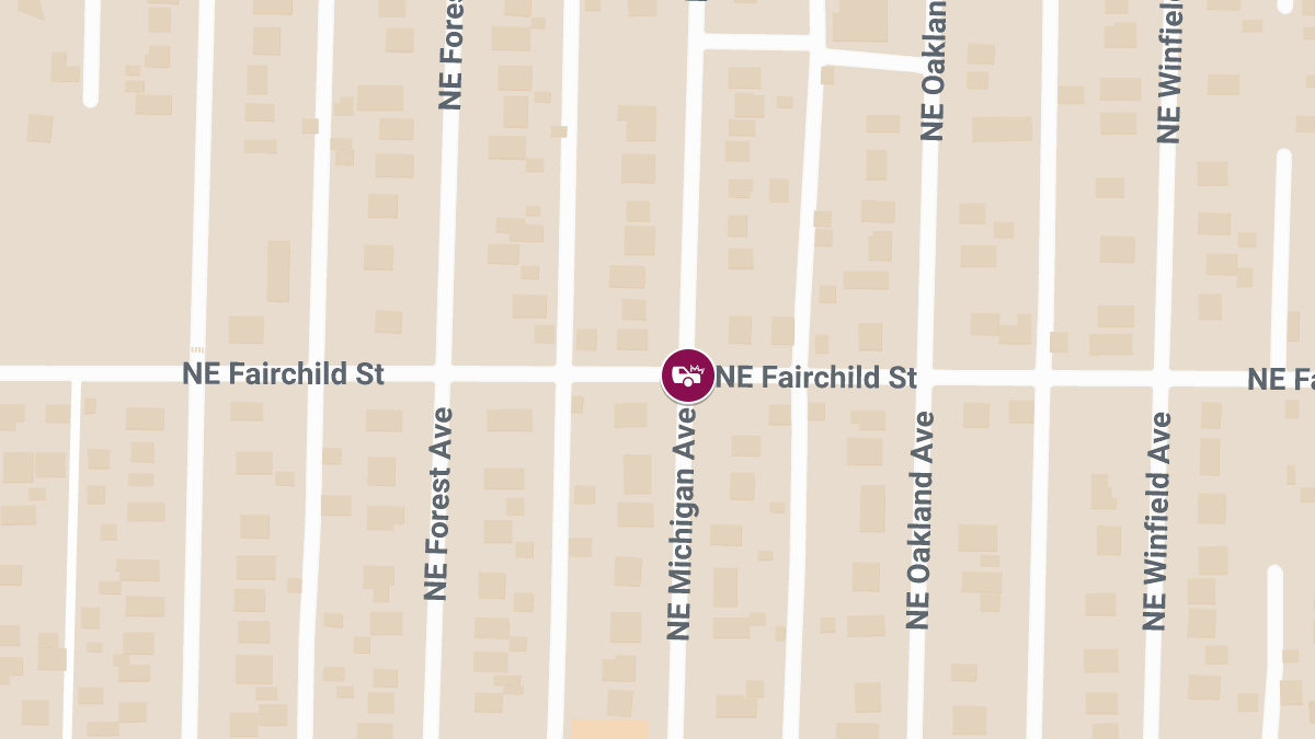 Teen Injured in Hit-and-Run at NE Fairchild St & NE Michigan Ave