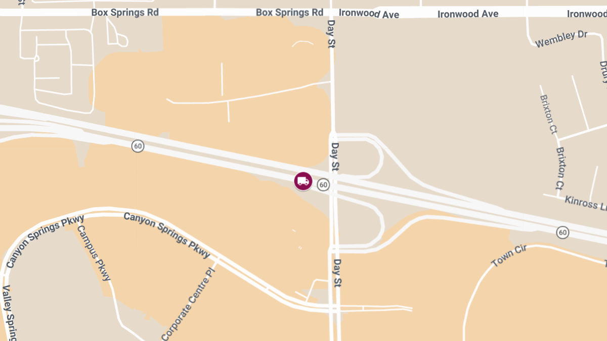 Three Injured After Truck Crash on I-60 Near Day St