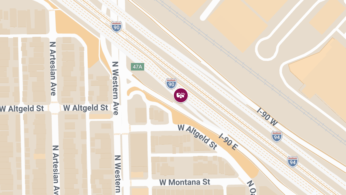 Three-Vehicle Crash With Injuries Reported on I-90