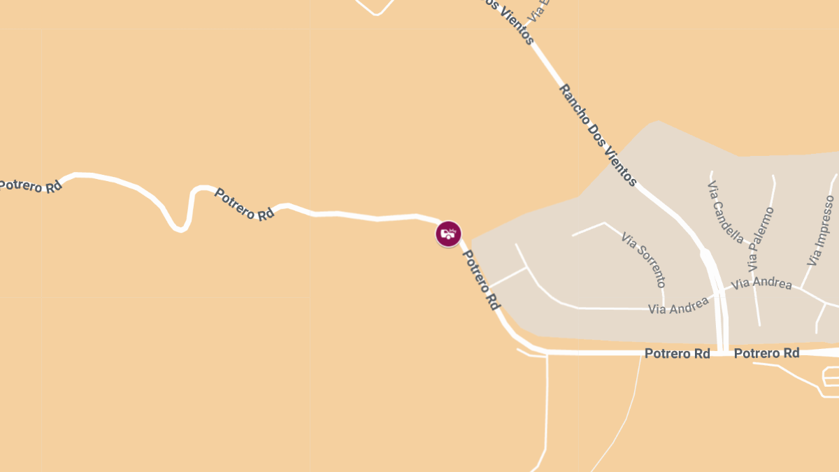 Traffic Accident Results in Injuries at Potrero Rd