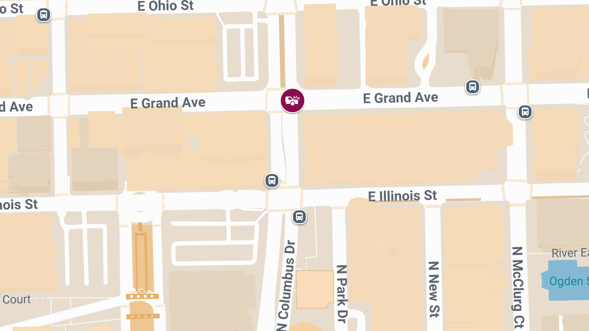 Traffic Accident With Injuries Reported at E Grand Ave & N Fairbanks Ct