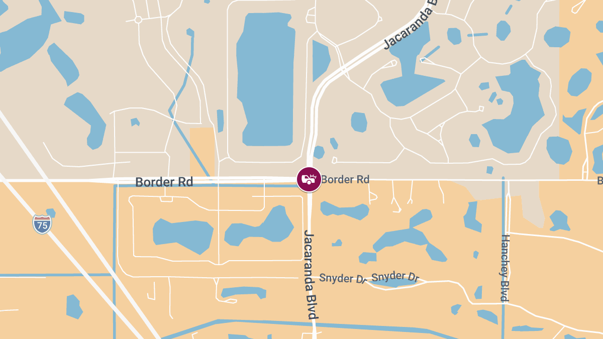 Traffic Accident With Injuries Reported at Jacaranda Blvd & Border Rd