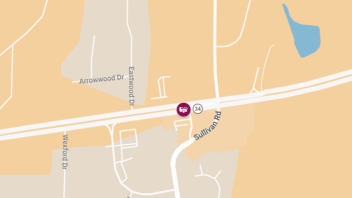 Traffic Collision With Injuries on E Hwy 34