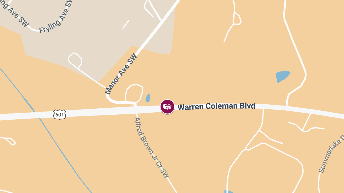 Traffic Crash With Injuries Reported on Warren C Coleman Blvd Near Camp Happy Hound