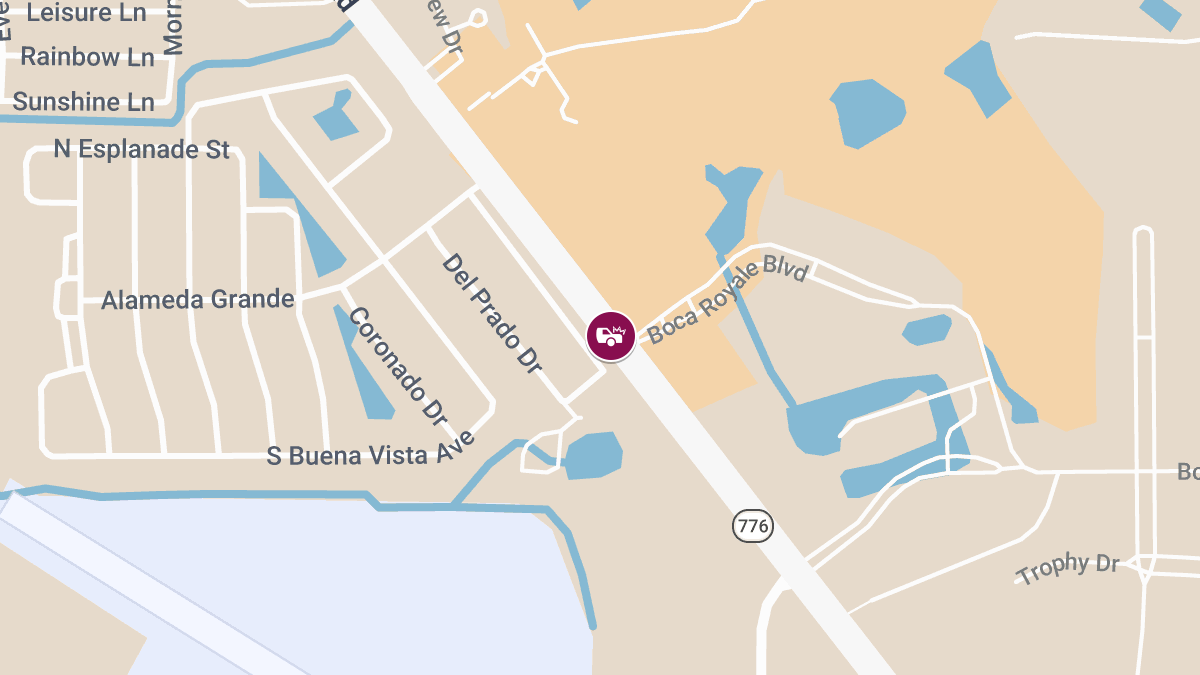 Traffic Crash With Injury Reported at Boca Royale Blvd & Englewood Rd