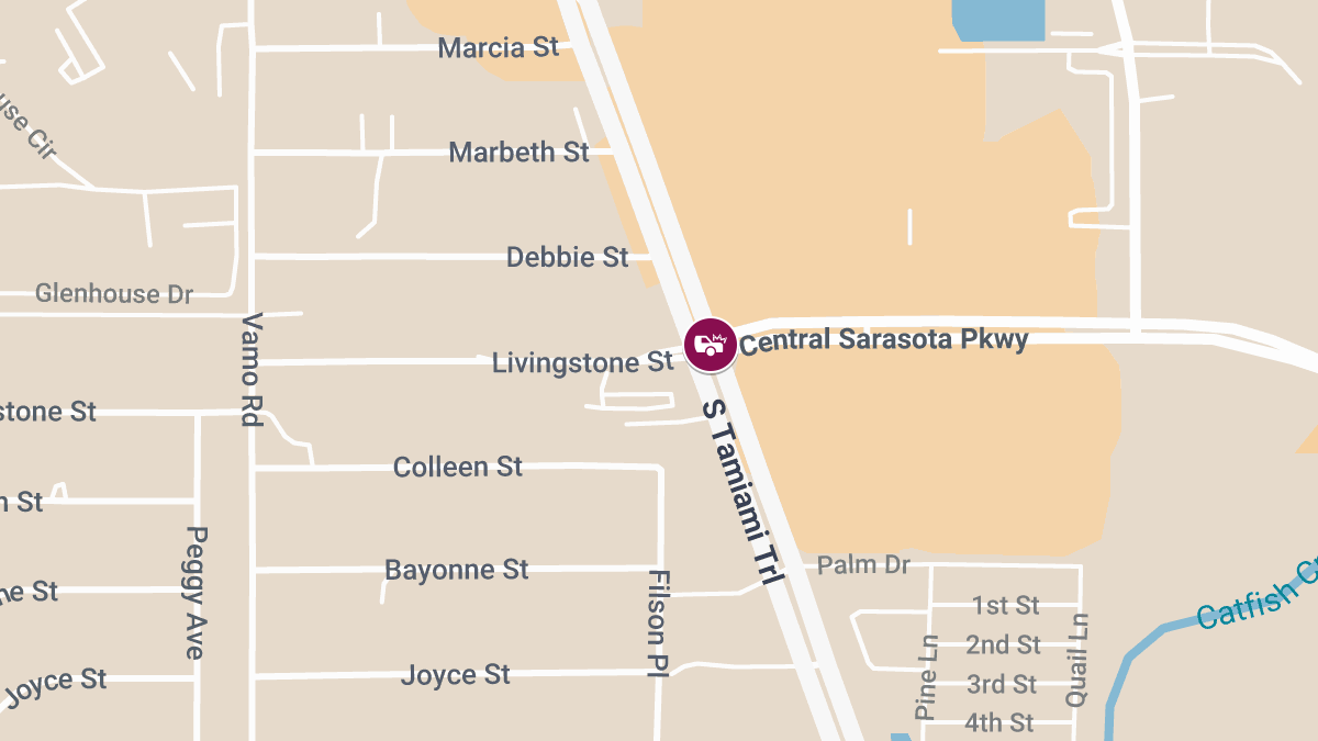 Traffic Crash With Injury Reported at S Tamiami Trl & Central Sarasota Pkwy