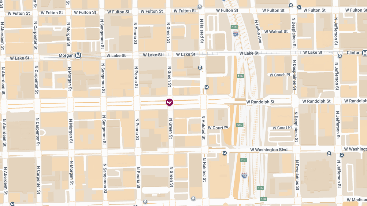 Two-Car Crash With Injuries at Randolph St & Green St