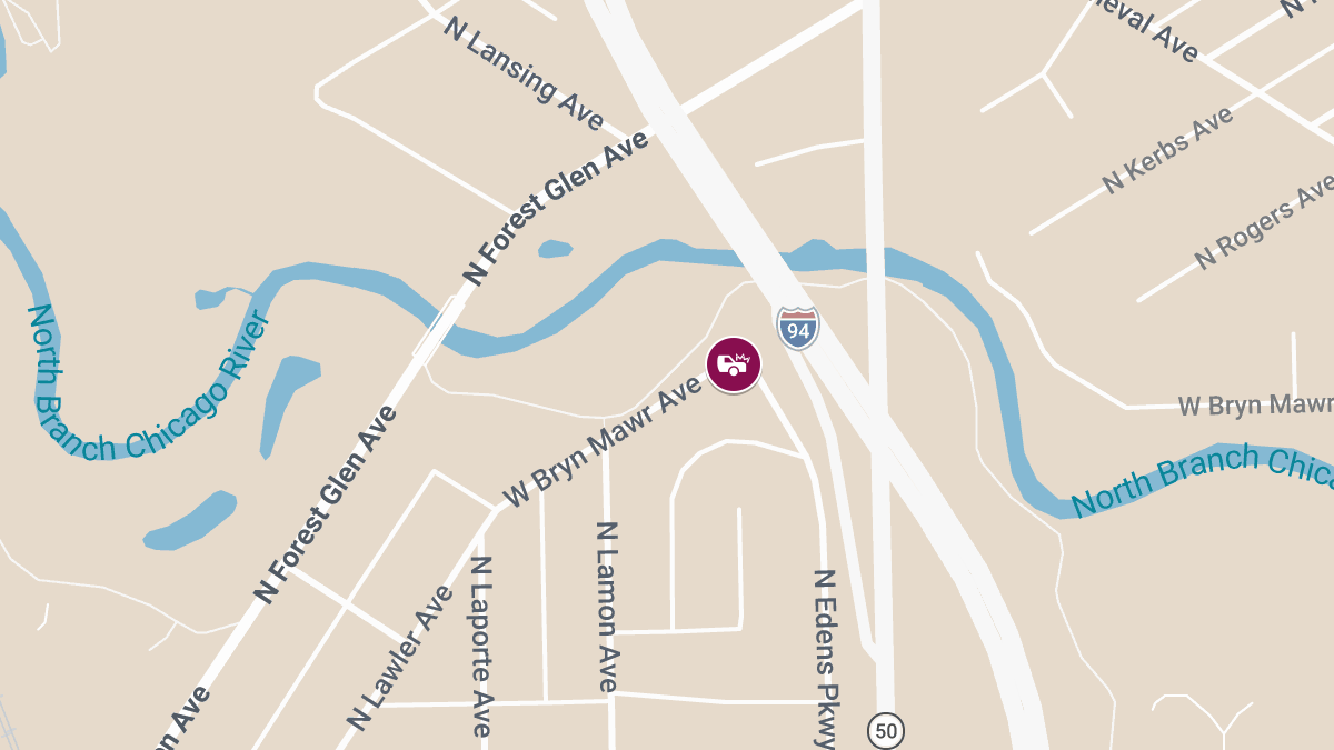 Two-Car Crash on W Bryn Mawr Ave Causes Injuries