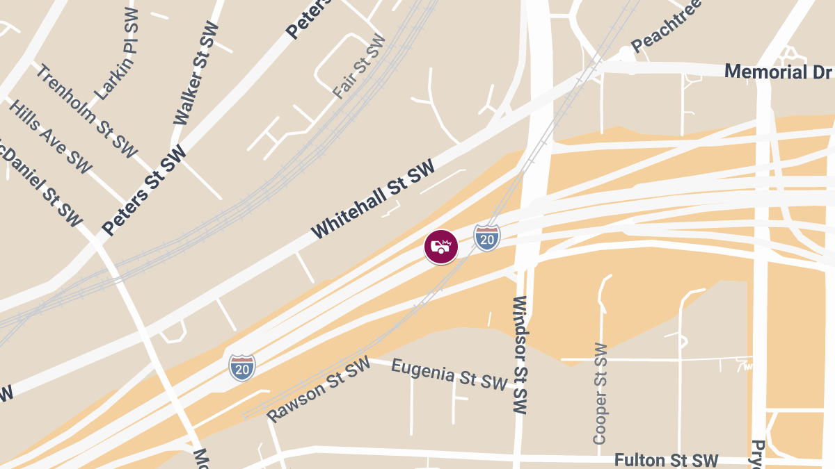 Two Injured in Auto Accident on I-20 Near Windsor St