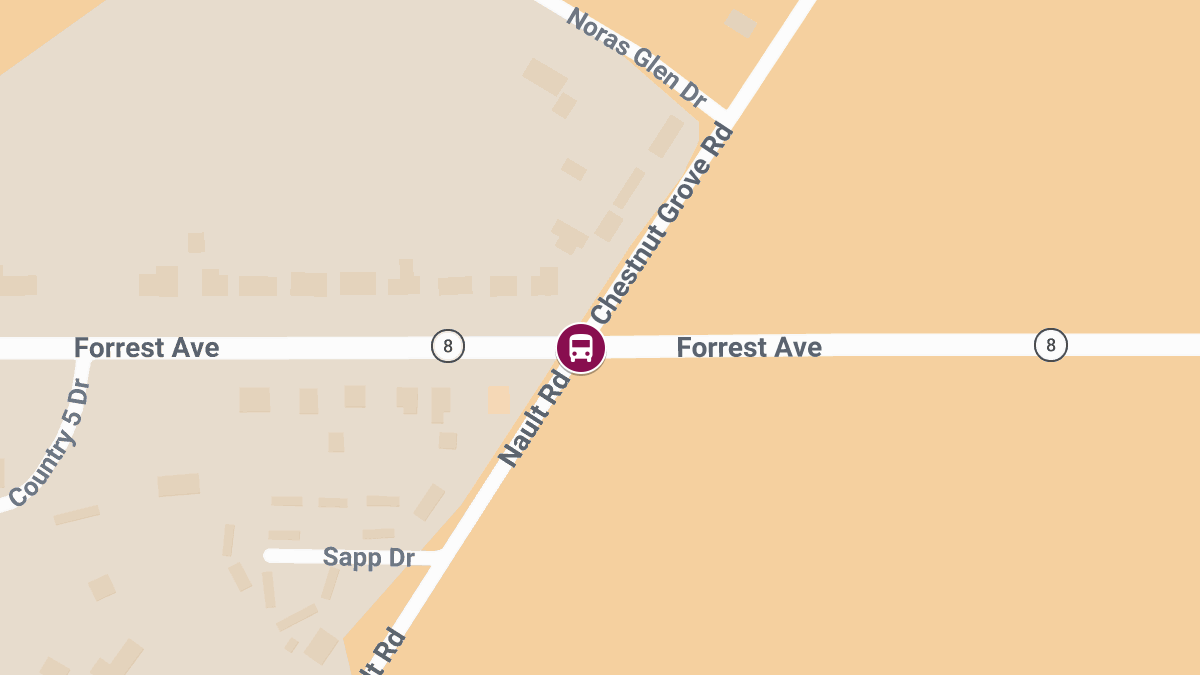 Two Injured in Bus-Involved Crash at Chestnut Grove Rd & Forrest Ave