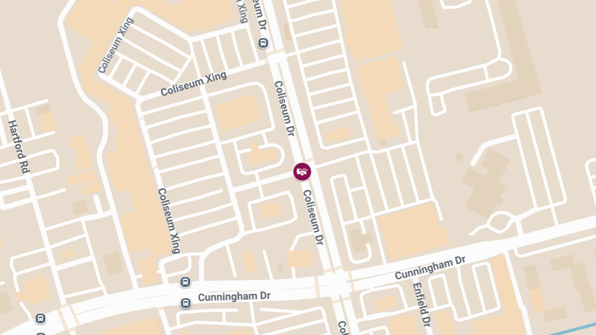 Two Injured in Collision at Coliseum Dr & Coliseum Crossing