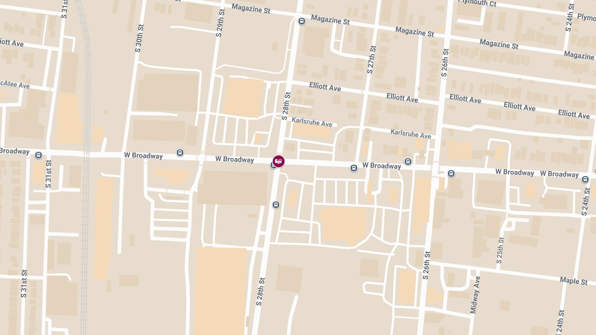 Two Injured in Crash at S 28th St & W Broadway