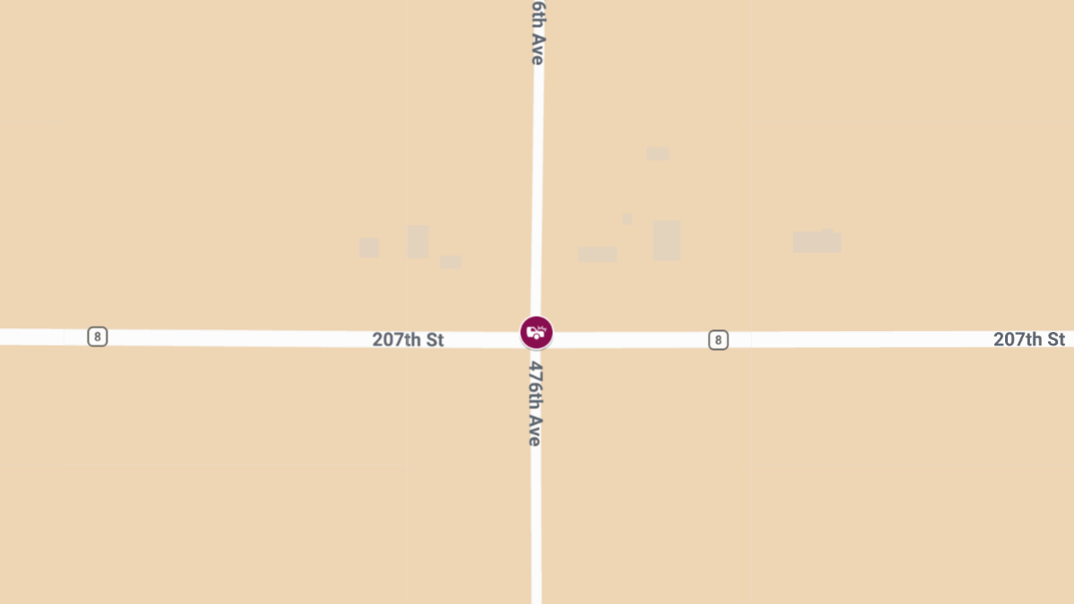 Two Injured in Rollover Crash on 207th St Near 476th Ave