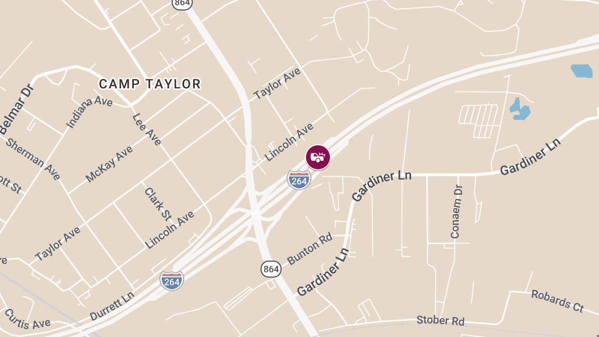 Two Injured in Two-Vehicle Accident on I-264 West at MM 17