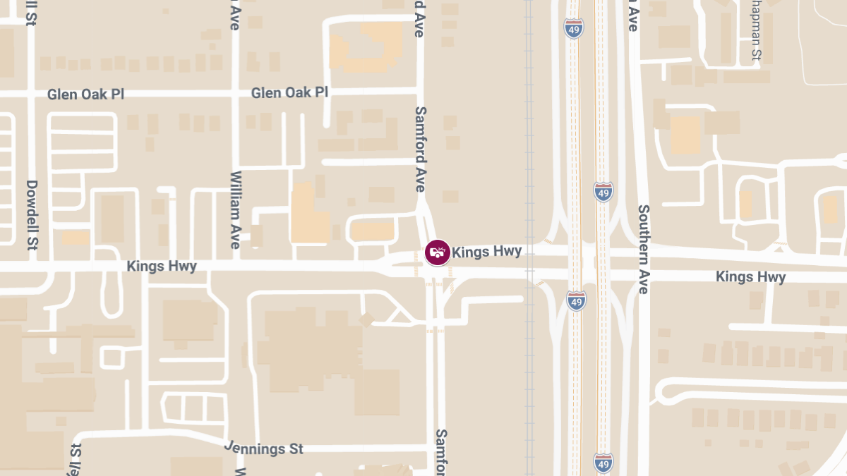 Two People Hurt in Vehicle Crash on Kings Hwy