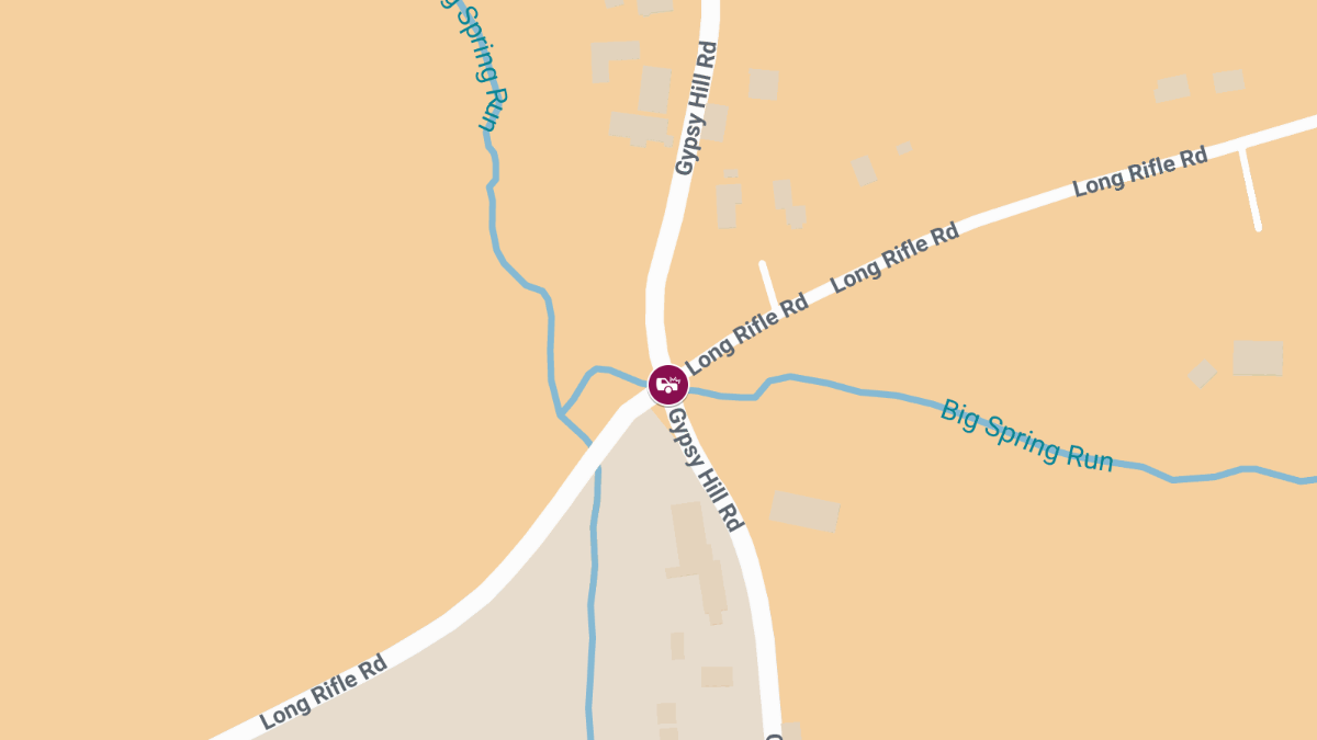 Two-Vehicle Accident With Injuries Reported at Long Rifle Rd & Gypsy Hill Rd