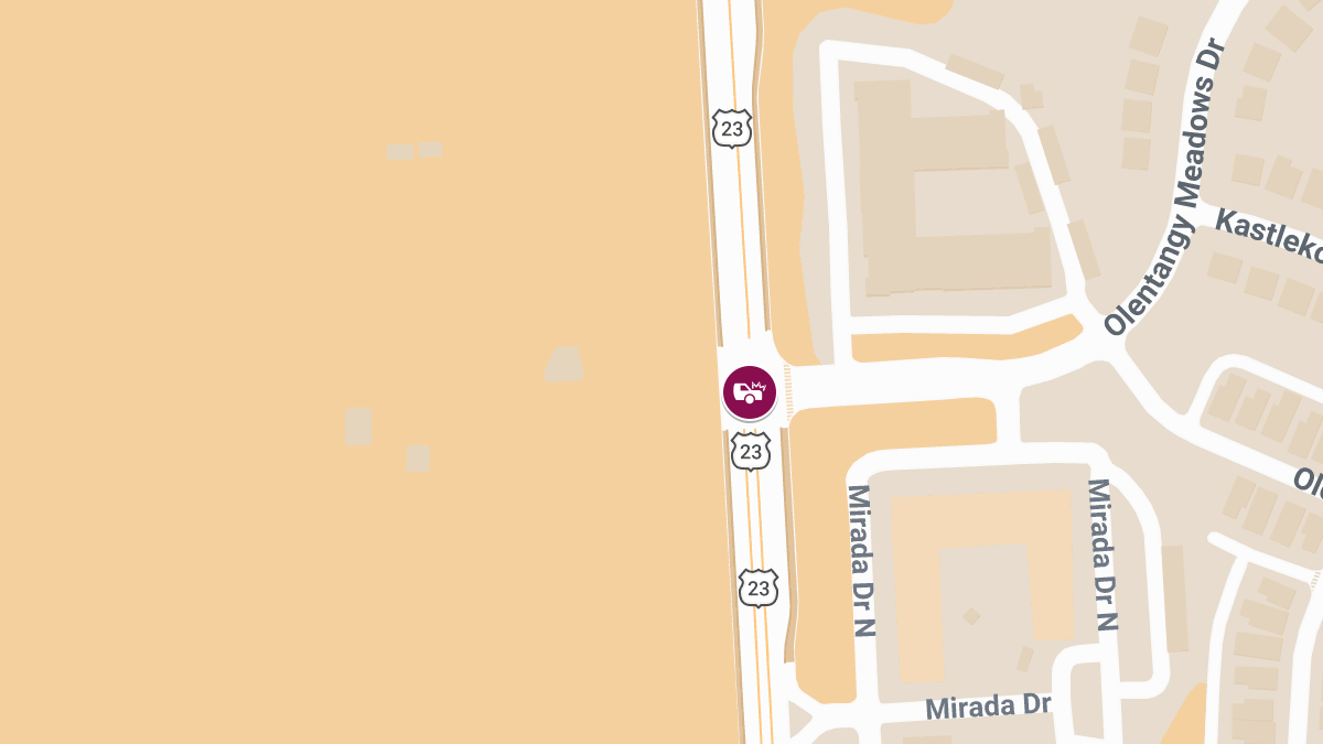 Two-Vehicle Accident With Injuries at Columbus Pike & Olentangy Meadows Dr