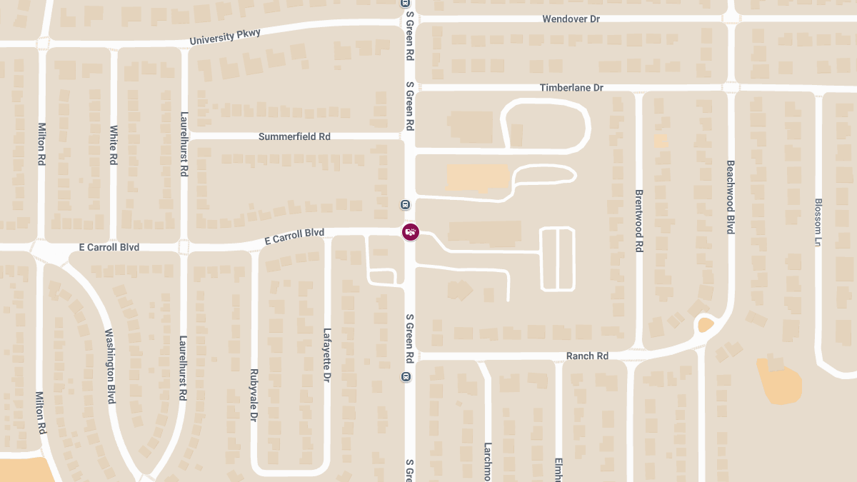 Two-Vehicle Accident With Injuries at Green Rd & E Carroll Blvd