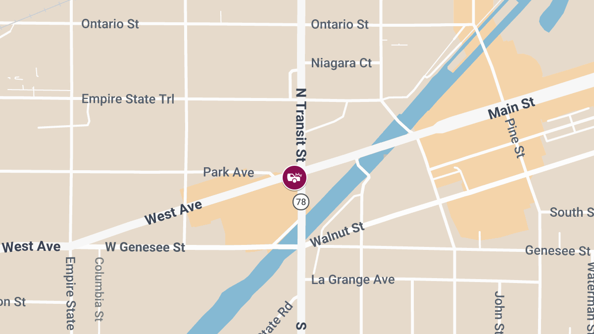 Two-Vehicle Accident With Injuries at N Transit St and W Main St