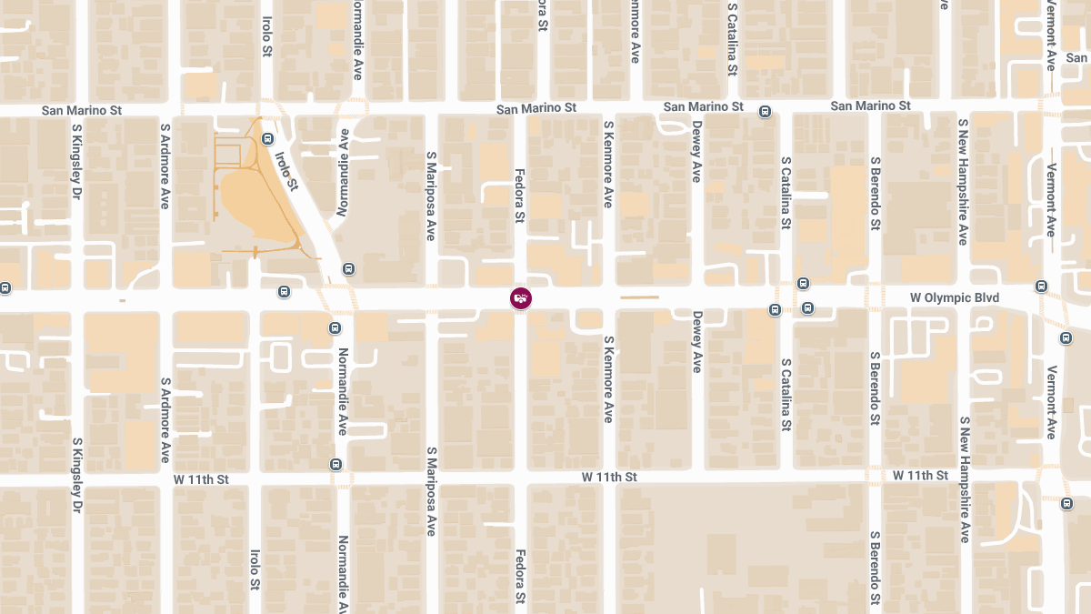 Two-Vehicle Accident With Injuries at Olympic & Fedora