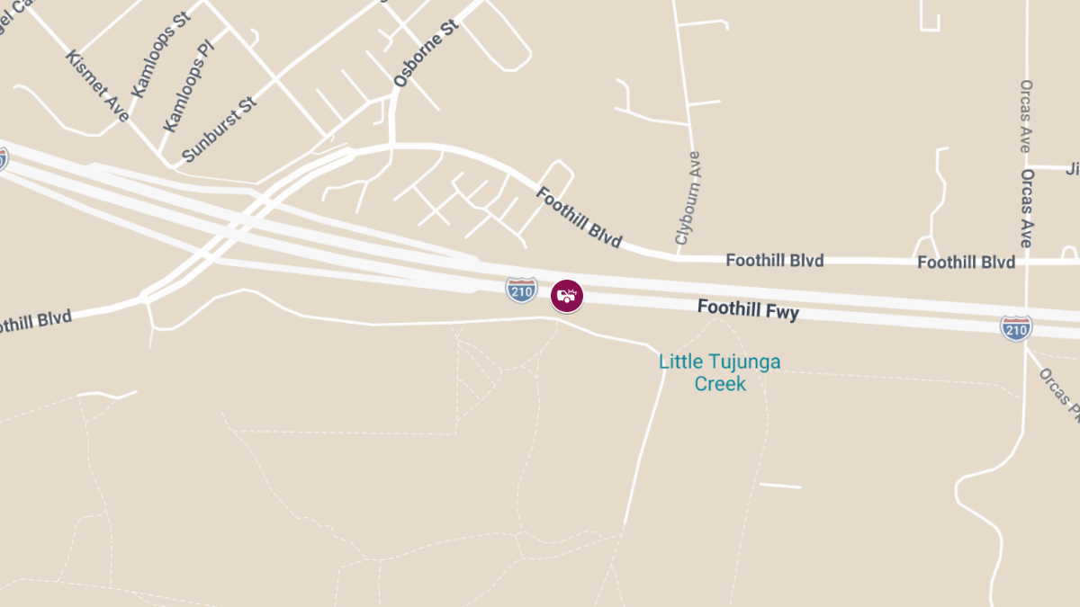Two-Vehicle Accident With Injuries on 210 Fwy