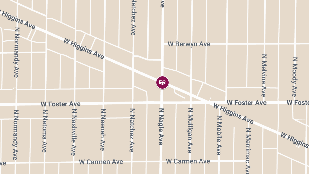Two-Vehicle Accident at W Higgins Ave & N Nagle Ave Causes Injuries