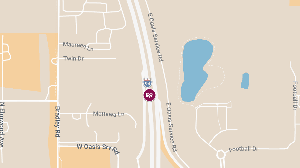 Two-Vehicle Collision with Injuries on I-94 Near Bradley Rd