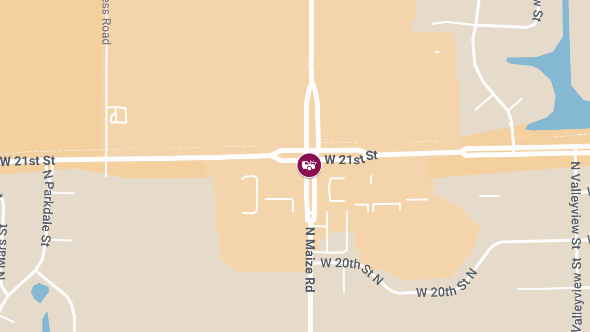Two-Vehicle Crash With Injuries Reported at W 21st St N & Maize Rd