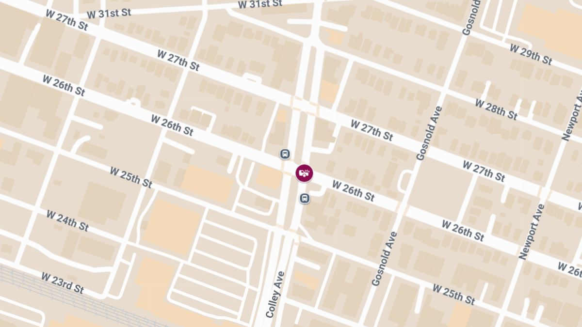 Two-Vehicle Crash With Injuries at Colley Ave & W 26th St