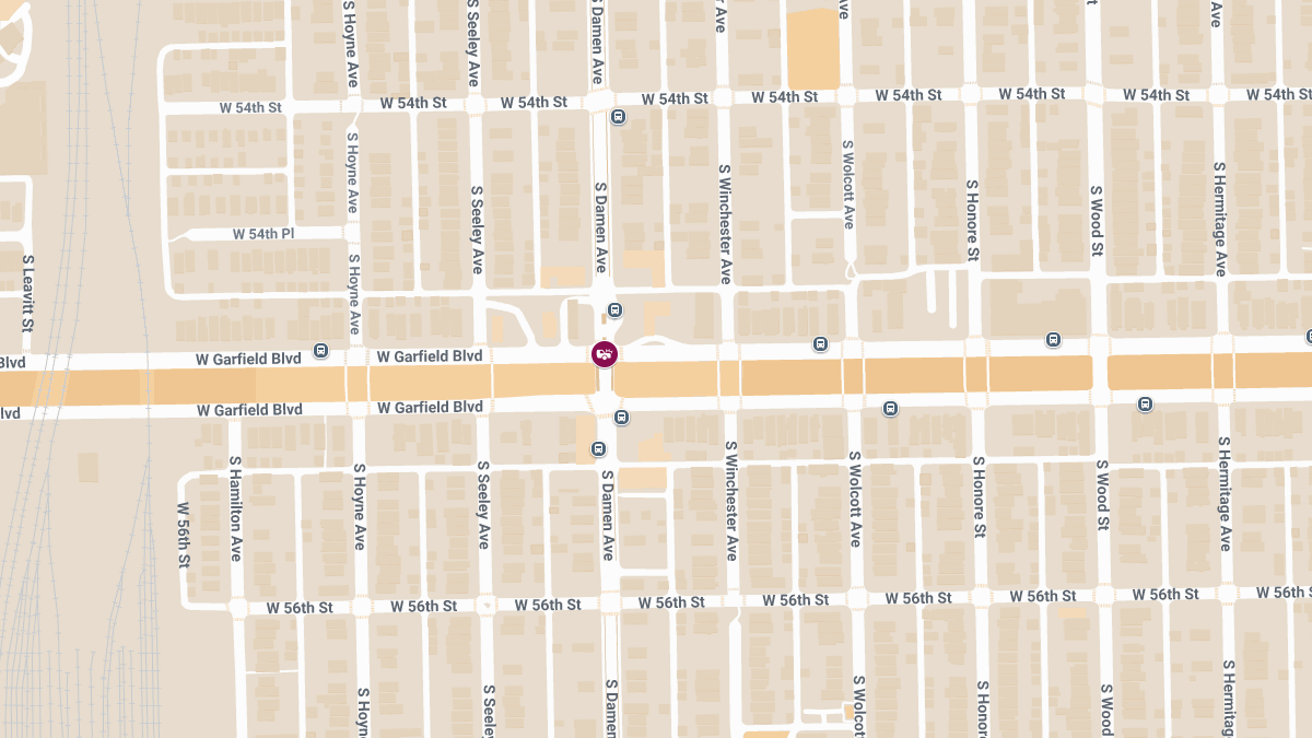Two-Vehicle Crash With Injuries at W Garfield Blvd & Damen Ave