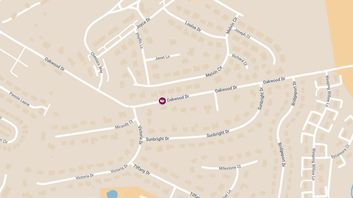 Two-Vehicle Crash With Smoke on Oakwood Dr