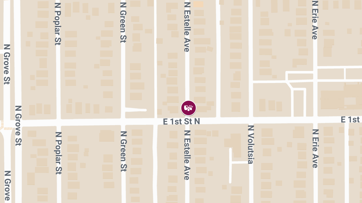 Two-Vehicle Crash at E 1st St N & N Estelle St Causes Injuries