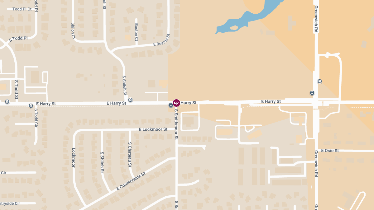 Two-Vehicle Crash at E Harry St & S Smithmoor St Injures Pregnant Woman