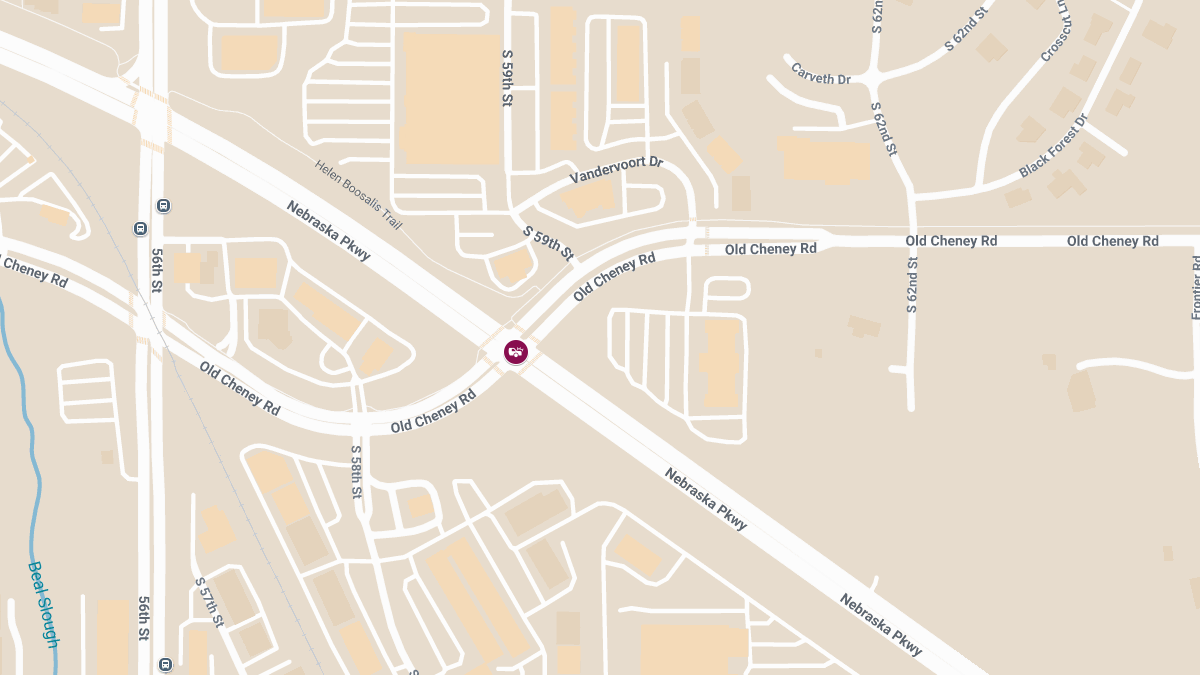 Two-Vehicle Crash with Injuries at Old Cheney Rd and Nebraska Pkwy