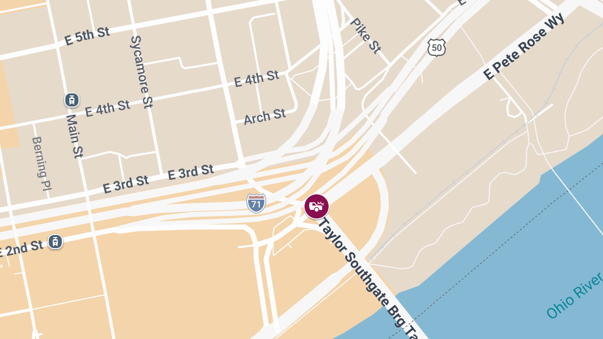 Two-Vehicle Crash with Injuries at Pete Rose Way & Broadway