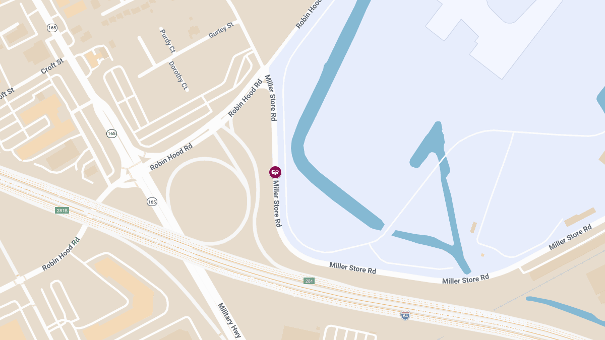 Two-Vehicle Injury Crash at Miller Store Rd