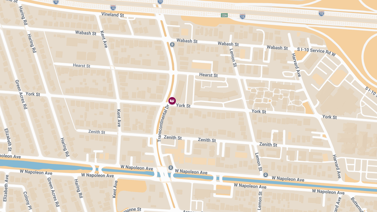 Two-Vehicle Injury Crash at Transcontinental Dr & York St
