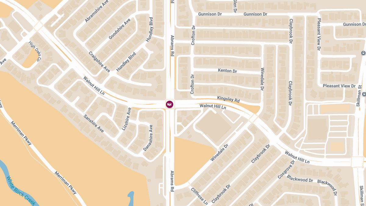 Vehicle Accident With Injuries Reported at Walnut Hill Ln & Abrams Rd