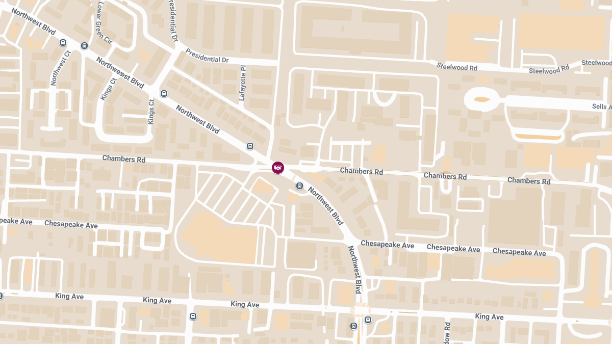 Vehicle Accident With Injuries at Northwest Blvd and Chambers Rd