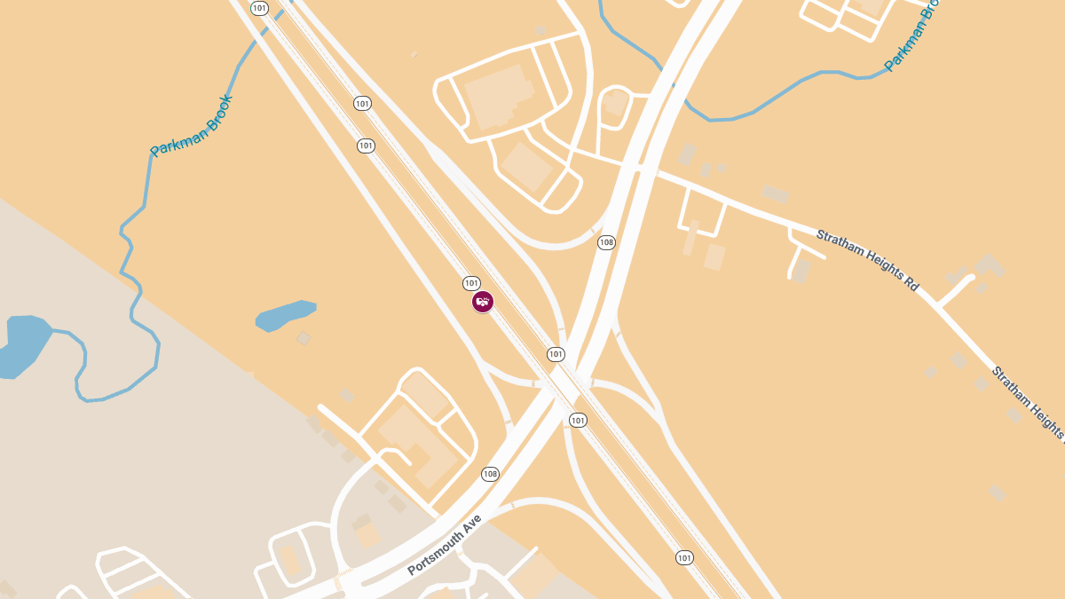 Vehicle Accident With Injuries on Rte 101 WB at Exit 11