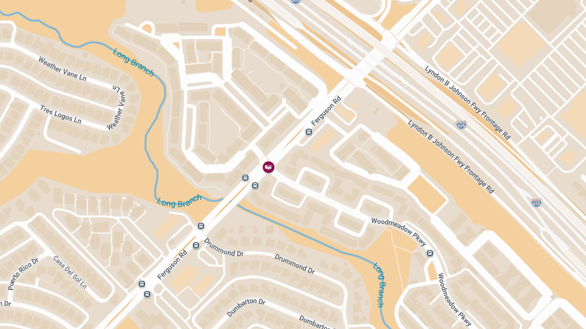 Vehicle Collision With Injuries Reported at Woodmeadow Pkwy & Ferguson Rd