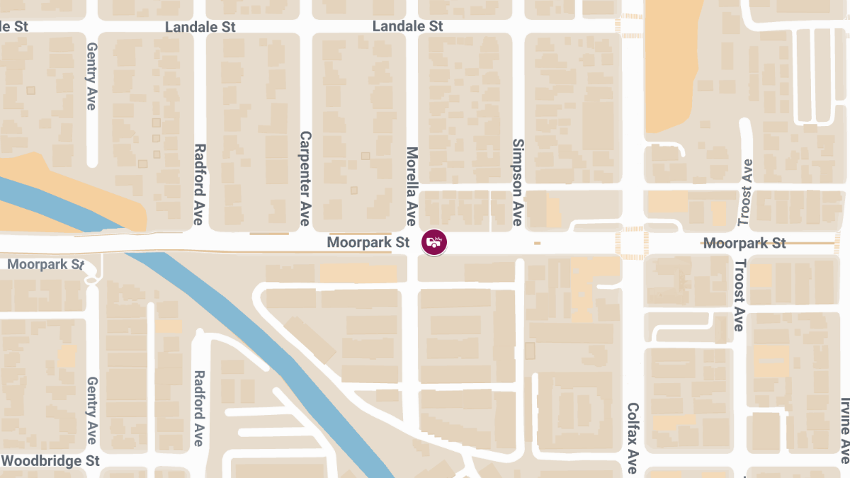 Vehicle Collision With Injuries at 11718 Moorpark St