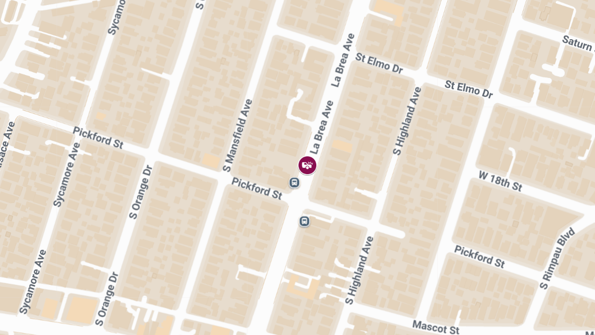 Vehicle Collision With Injuries at 1817 S La Brea Ave