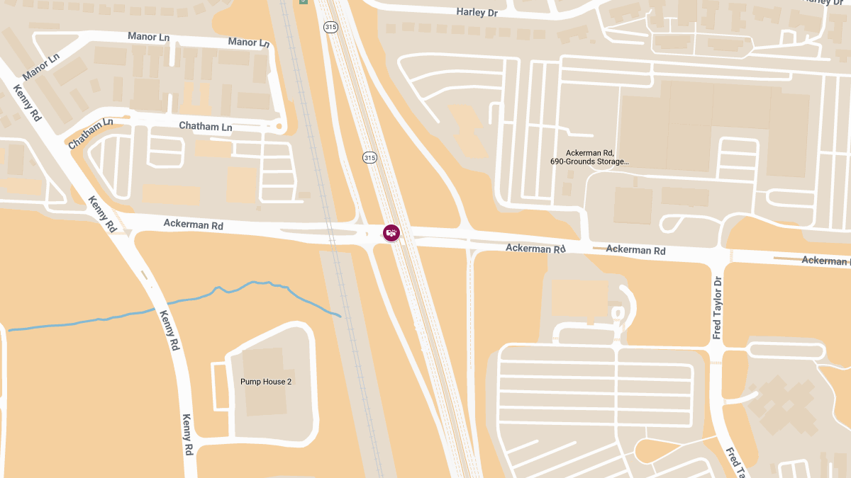 Vehicle Collision With Injuries at OH-315 S & Ackerman Rd