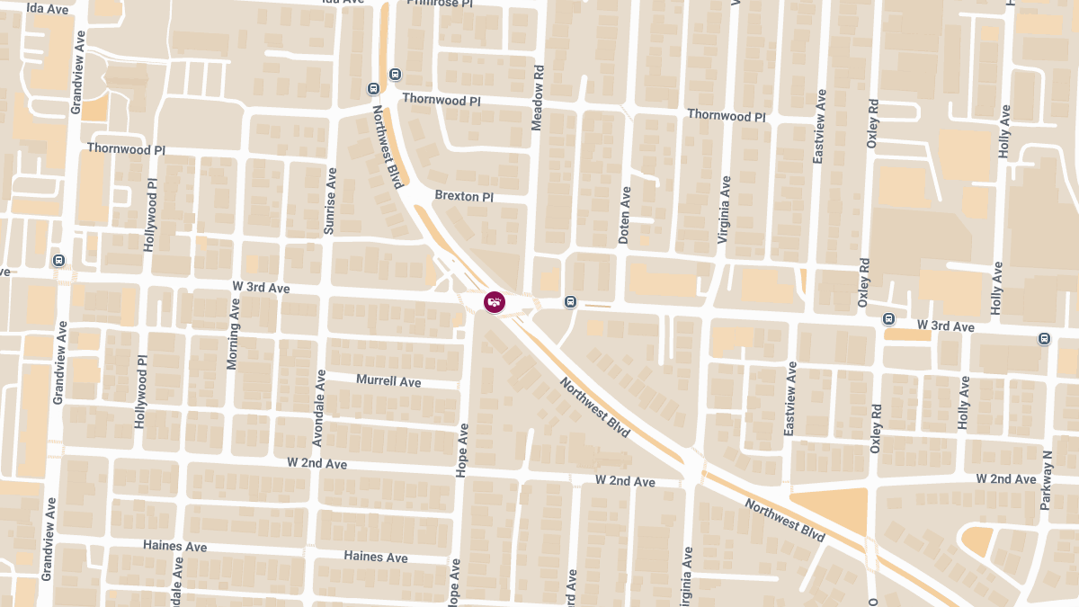 Vehicle Collision With Injuries at W 3rd Ave & Northwest Blvd
