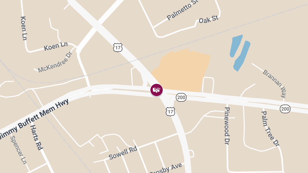 Vehicle Crash With Injuries Reported at SR-200 WB & US-17