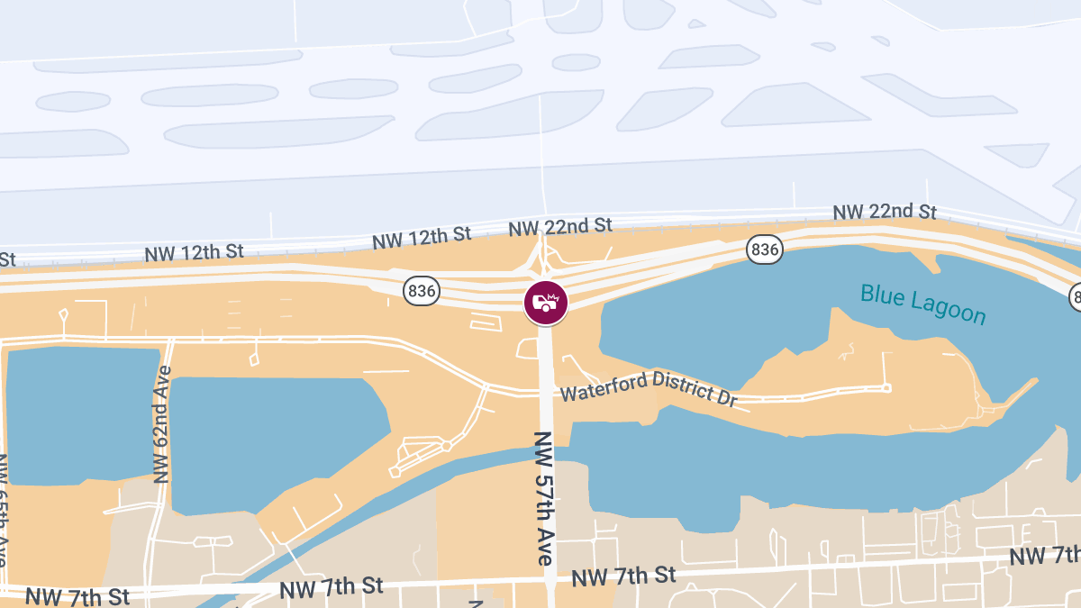 Vehicle Crash With Injuries at Dolphin Expy EB & NW 57th Ave