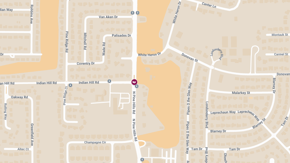 Vehicle Crash With Injuries at Indian Hill Rd & N Pine Hills Rd