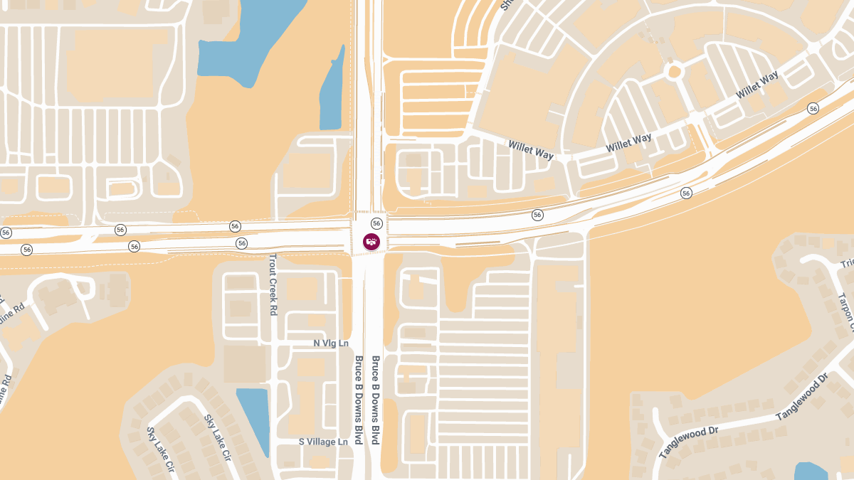 Vehicle Crash With Injuries at SR-56 & Bruce B Downs Blvd